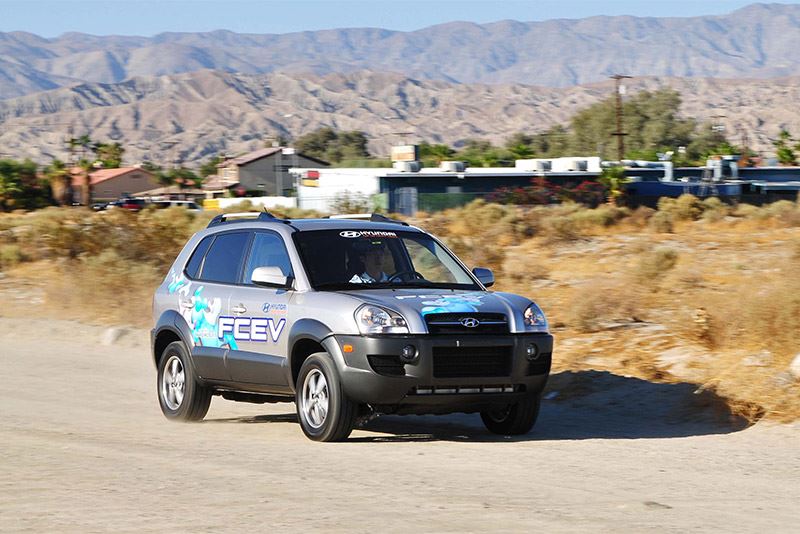 De Hyundai Tucson Fuel Cell Electric Vehicle (FCEV).