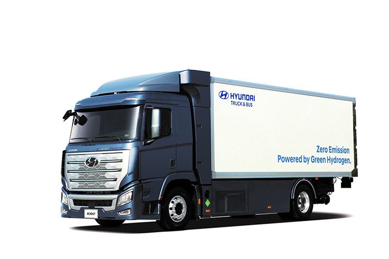 Hyundai levert 1.600 waterstoftrucks H2 Xcient aan Zwitserland.