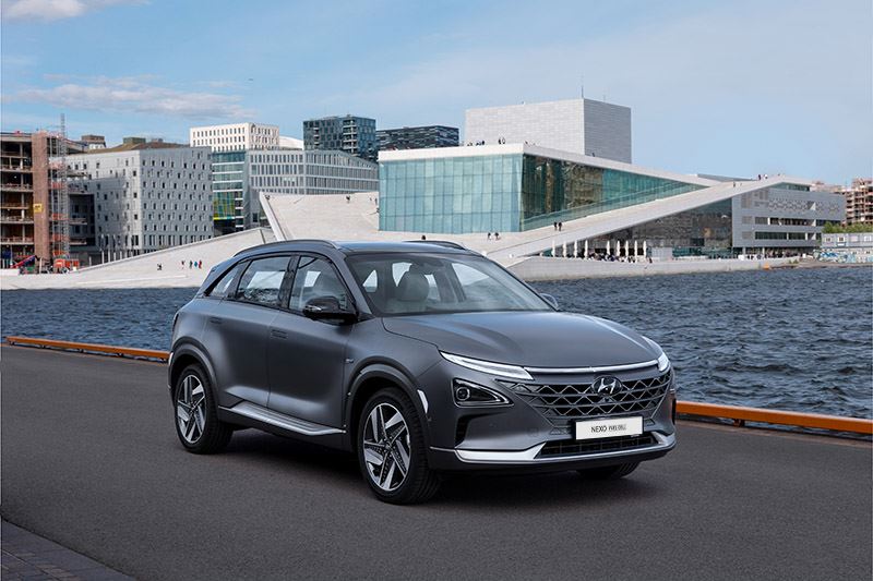 Net als de volledig elektrische KONA Electric en IONIQ Electric stoot de Hyundai NEXO geen CO2 uit.