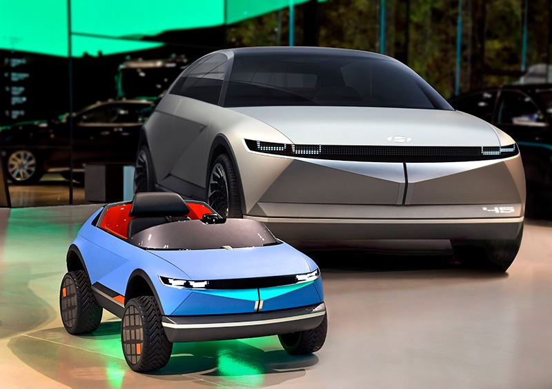 De mini-EV van Hyundai vertoont bijzonder veel gelijkenissen met een andere Hyundai, de 45 Concept EV.