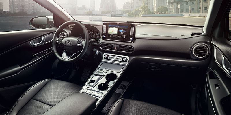 De Hyundai KONA Electric is verkrijgbaar met 39 kWh- en 64 kWh-batterijpakket.